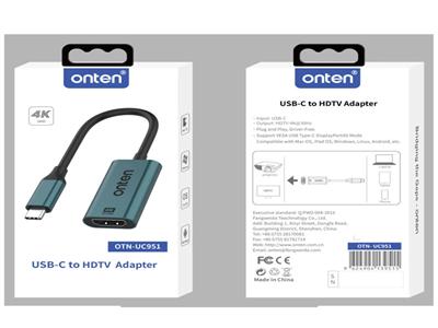 مبدل تبدیل USB-C به HDMI 4K اونتن مدل UC951